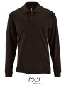 Heren Polo Sols Long-Sleeve Perfect Zwart